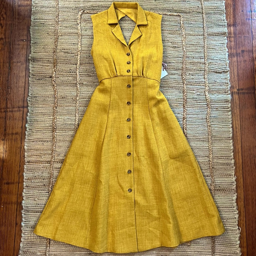 COPY - NWT Alex Marie Yellow Dress Size Small
